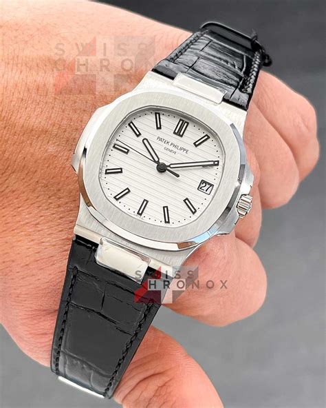 patek philippe watch leather strap|patek philippe nautilus strap.